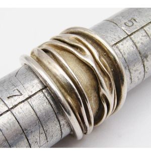 Just in- wide sterling silver ring